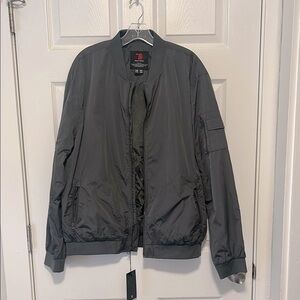 NWT TBY Outdoor Mens Bomber Jacket Charcoal Size L